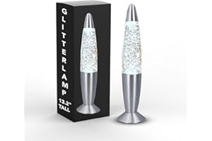 SHOP LC DELIVERING JOY Shop LC Glitter Lamp - Glitter Lava Lamps for Adults - Mood Cool Lamp - Relaxing Night Light Home Decor Living Room Office Bedroom Lamp - Birthday Decorations Birthday