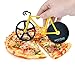 Bapdas No-Stick Stainless Steel and Dual Cutting Bicycle Pizza Cutter with Kickstand(Yellow)