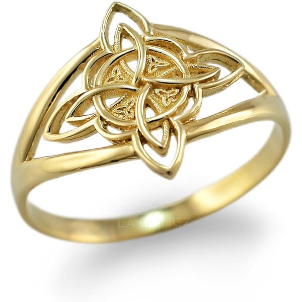 PS: Celtic Triquetra Flip Ring TRI151 Trinity Knot Celtic
