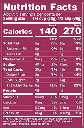 Udi's Gluten Free Cranberry Granola, Dairy Free and Egg Free, 11 Ounce (Packaging May Vary)