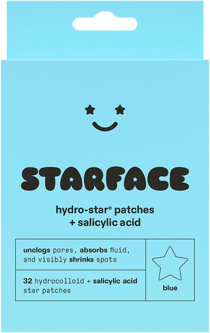 Starface Hydro-Star Salicylic Acid Pimple Patches Blue 32 Count