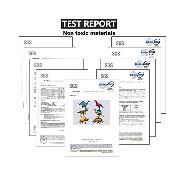 GuassLee Realistic Dinosaur Figure Toys - 6 Pack 7” Large Size Plastic Dinosaur set for Kids and Toddler Education…