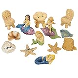 Juvale 13 Piece Garden Fairy Kit – Mermaids Miniature Resin Figurines Accessories, Decorative Spring Flower Garden Ornaments Outdoor, Lawn Home Decoration