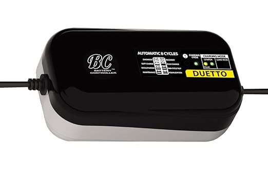title=BC DUETTO- Caricabatteria 12V per batterie piombo/acido e litio LiFePo4