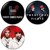 Twenty One Pilots : Blurryface Set5 Pinback Buttons Badges/Pin 1.25 Inch Set of 3 New