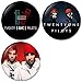Twenty One Pilots : Blurryface Set5 Pinback Buttons Badges/Pin 1.25 Inch Set of 3 New