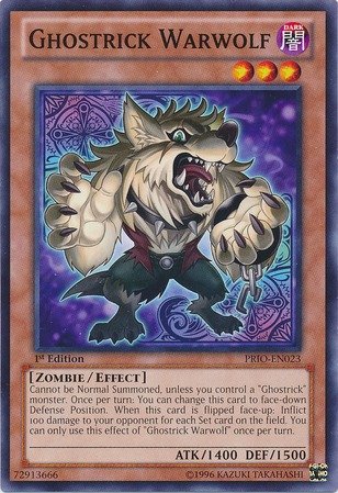 Yu-Gi-Oh! - Ghostrick Warwolf (PRIO-EN023) - Primal Origin - Unlimited Edition - Common