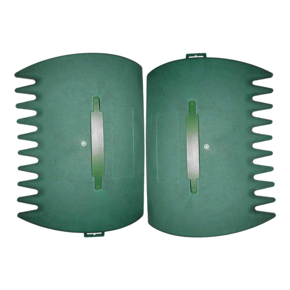 QOTSTEOS Leaf Grabber Set, Garden and Yard Leaf Scoops Hand Rakes, Large Sized Leaf Grabbers or Leaves, Grass Clippings and Trash, Remove Fallen Collection Great Tool(Green,size:34x26cm)