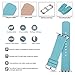 Fullmosa Straps Compatible with Apple Watch Strap 38mm 40m 41mm, Leather Watch Band Compatible with iWatch Series 7 SE 6 5 4 3 2 1, 38mm 40mm 41mmSky Blue