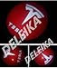 DELEIKA TESLA MOEDL S MOEDL X MOEDL 3 No Drilling Changeable Logo Door Courtesy Welcome Light Laser Emblem Logo Kit Ghost Shadow Lights logo chips replacement 2-pc set (Red LOGO)