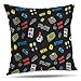LALILO Throw Pillow Covers, Video Game Controller Accent Double-Sided Pattern for Sofa Cushion Cover Couch Decoration Home Gift Bed Pillowcase 18x18 inch