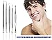 Professional Blackhead and Blemish Remover Kit. 5pcs Blackheads Extractor, Comedone Extractors Blemish Tools Blackhead Remover and Case with Mirror.
