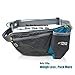 Fitters Niche Hydration Belt Water Botter Holder Carrier, Lightweight Hydration Waist Pack Size 25