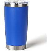 Muka 20 Ounce Stainless Steel Tumbler, Double Walled Vacuum Powder Coated Travel Mug-Royal Blue