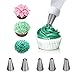 Cake Decorating Supplies Tips Kits Stainless Steel Baking Supplies Icing Tips with Pastry Bags, Disposable Baking Cookie Cake Decorating Bags + Icing Coupler (7 Pieces)