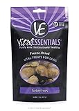 Vital Essentials Premium USA Made Grain Free Freeze-Dried Turkey Fries Dog Treats - Great for Travel - Training - Treating - 1.5 oz Resealable Bag