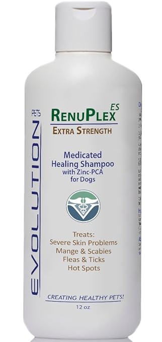 RenuPlex Medicated Dog Mange Shampoo 