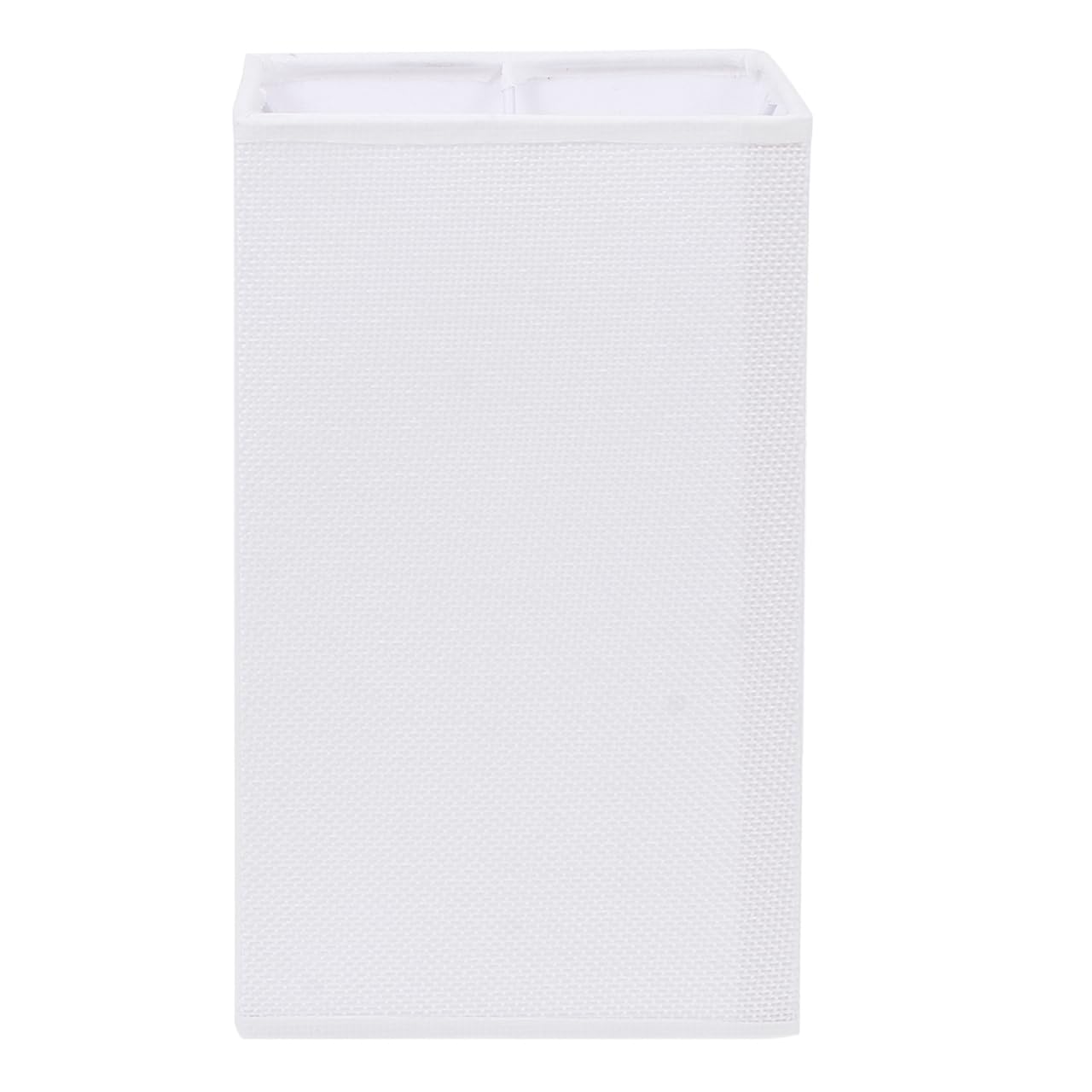 Lurrose E27 Square Cloth Lamp Shade 7.87X4.72X4.72In White Light Cover for Ceiling Wall Floor Lamps Creates Warm Diffuse Lighting for Home
