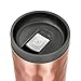 Ello Hammertime Vacuum Insulated Stainless Steel Water Bottle with Slider Lid, 18 oz, Rose Gold Hex