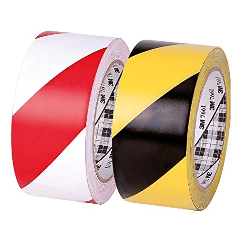 Propac z-nd50y766 3m 50mm x 33m Vinyl Signal Colour Tape (Pack of 3), Yellow/black