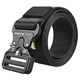 Men’s Tactical Belt Heavy Duty Webbing Belt Adjustable Military Style Nylon Belts