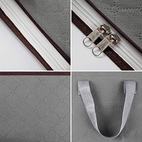 Fixwal-90L-Foldable-Storage-Containers-Set-of-4-Large-Capacity-Clothes-Organizer-Bags-with-Reinforced-Handle-Clear-Window-and-Sturdy-Zipper-Thick-Fabric-for-Comforters-Clothing-Blankets-Bedding-Quilts