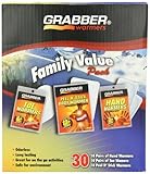Grabber Warmers Family Value Pack- Multi Warmer Box (10 Pair Hand, 10 Pair Toe, 10 Pair Adhesive Body Warmers), 30-Count