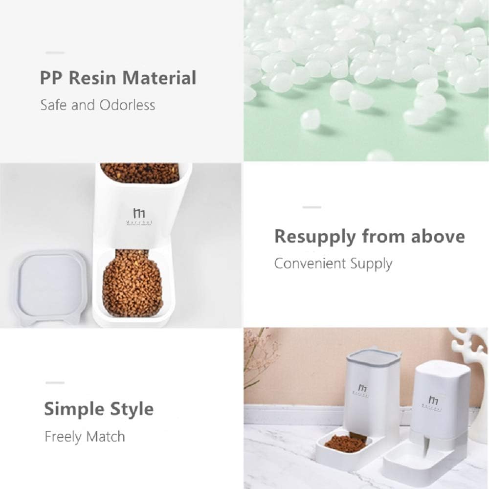 Pet Supplies : PAKEWAY Cat Dog Feeder and Waterer Pet Self-Dispensing : 