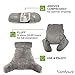 ComfySure Bedrest Reading and TV Pillow with Arm Rests - Shredded Memory Foam Cushion for Pregnant Women - Lumbar, Coccyx Lower Back, Neck and Head Support