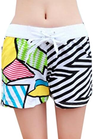 Aprilley Women's Print Quick Dry Hipster Surf Boardshorts Couple Set women L