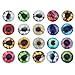Whitelotous 20Pcs Glass Safety Eyes Craft Dinosaur Eyeballs Gem Decor for Doll Puppet Plush Animal(20mm)