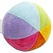 SHILOH Soft Plush Stuffed Rainbow Ball with Gentle Rattle - First Ball for Baby