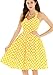 Vintage loves retro 1950s fashion dresses black and white polkadot dress YELLOW S