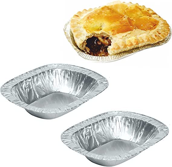lgt Steak Pie Disposable Recyclable foil Cases Dishes tins (10)