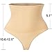 Jenbou Body Shaper Butt Lifter Waist Trainer Control Panties Sexy Thong Tummy Cincherfor Women,Nude,M(Fit Waist 28inch-31inch)