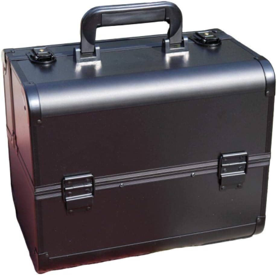 Cosmetic Case QXCXG Makeup Organizer Makeup Beauty Nail Case Cosmetics Trolley Bag Box for Nail Stuff Multi-Layer and Multi-Color Optional-B