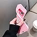 iPhone SE 2020 Case, iPhone 8 Case, iPhone 7 Case, iPhone 6S Case, iPhone 6 Case, Cute Retro Classic Cellular Phone Kids Girls Soft Silicone 3D Stand Rubber Cover for iPhone SE 2020 6 6S 7 8 (Hotpink)
