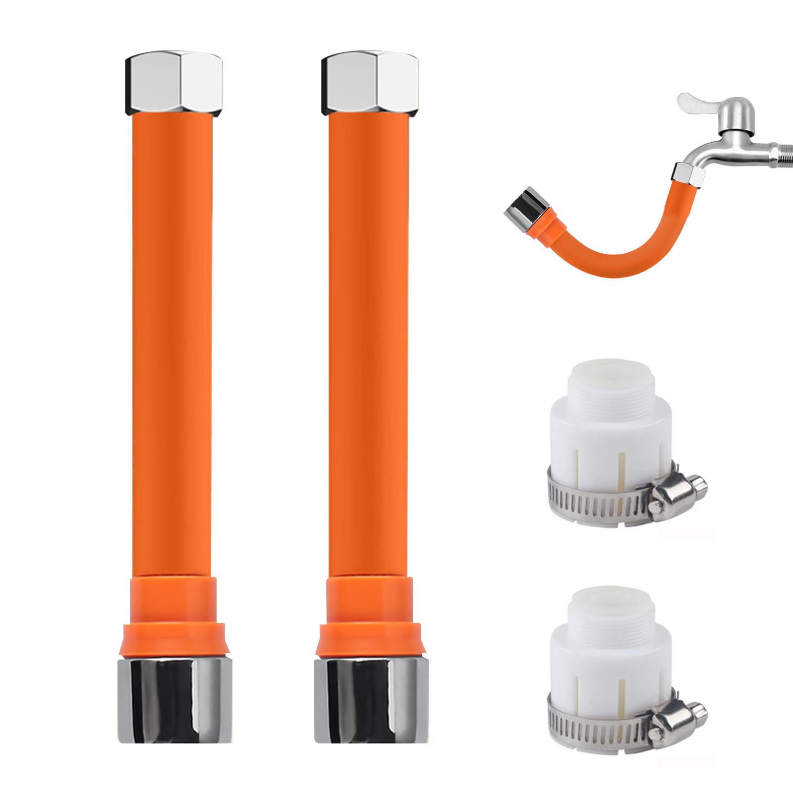 KASESSS 2 Pieces 360° Rotatable Tap Extender for Kitchen Sink, Universal Kitchen Faucet Extender, Tap Adapter for Kitchen Sink Flexible, Faucet Adapter, Tap Sprayer Attachment for Kitchen Sink