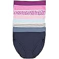 Felina Womens 8 Pack Cotton Modal Stretch Hi-Cut Brief