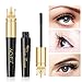 4D Silk Fiber Lash Mascara Waterproof, Long Lasting Eyelash Mascara, Smudge-Proof, Natural Thickening, Lengthening, Volumizing, Clump-Free Application, Black (Queen Mascara)