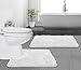 Gorilla Grip Bathroom Rug Sets, Soft Chenille 2 Piece Area Rugs Set, Toilet Base Mat and 30