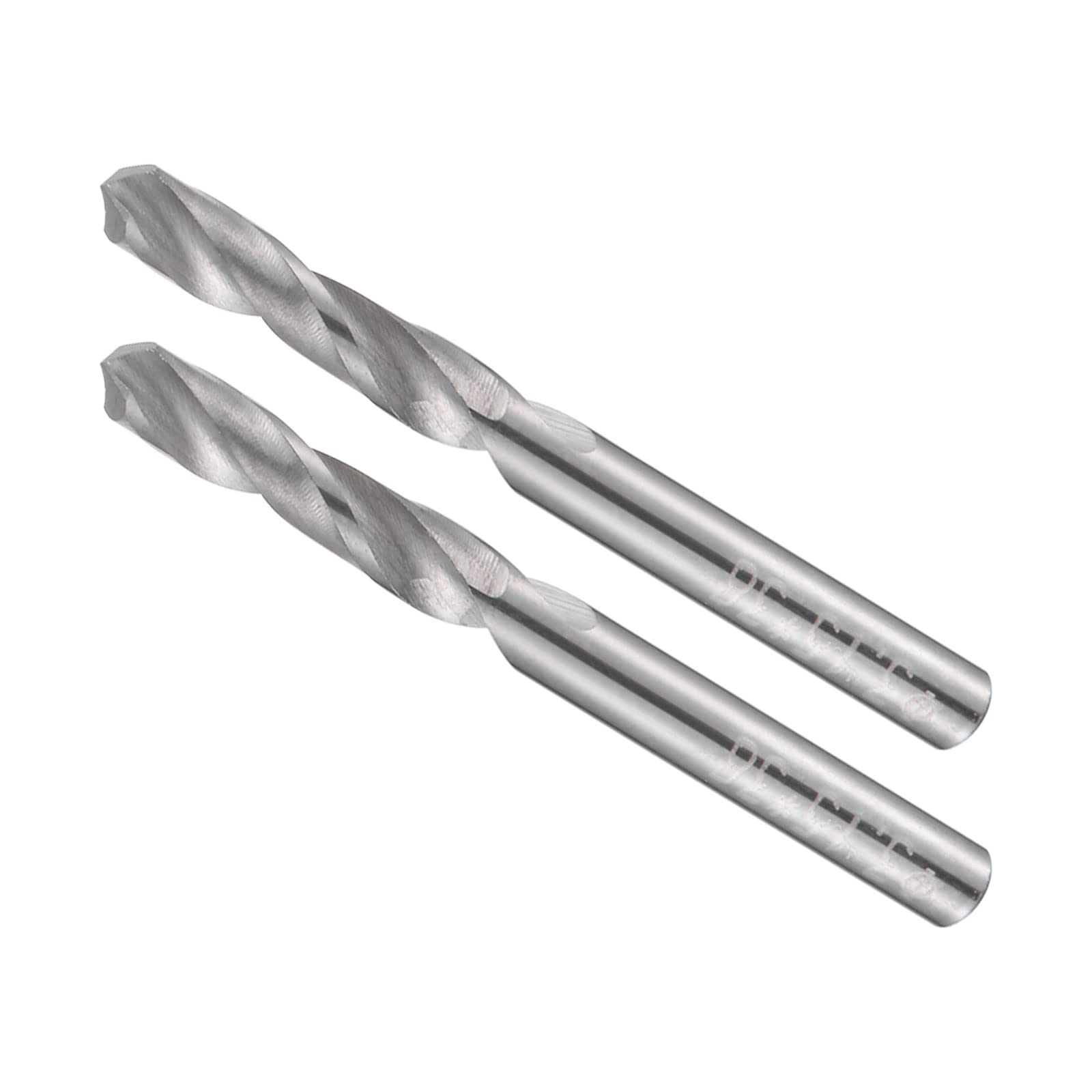 CoCud Solid Carbide Drill Bits, 2.65mm Diameter, K35 Tungsten Carbide Precision Short Length Twist Drill Bits - (Applications: for Stainless Steel Alloy Metal), 2-Pieces — image 1