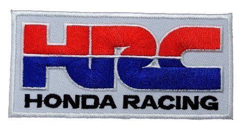 1.9" x 4.1" HRC Honda Racing Team Motorcycle Biker DIY Applique Embroidered Sew Iron on Patch