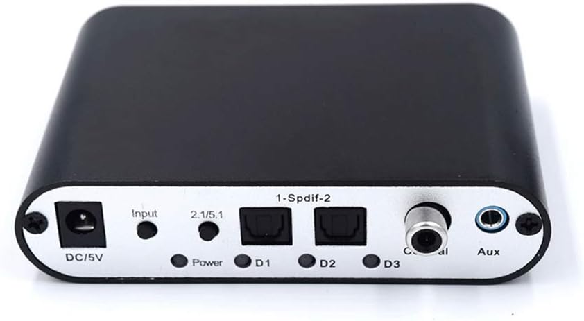 Coaxial to 5.1/2.1 Channel AC3/DTS Audio Decoder Gear Surround Sound Rush for PS3,STB,DVD Player,HD Player,Xbox 360