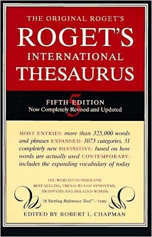Roget S International Thesaurus Robert L Chapman 9780062720375 Amazon Com Books