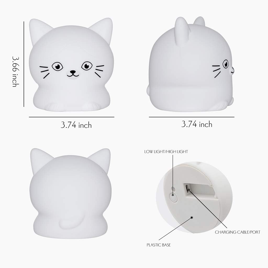 Glinrui Cat Night Light Children's Room Lights Bedroom Sleep Bedside lamp - Image 5