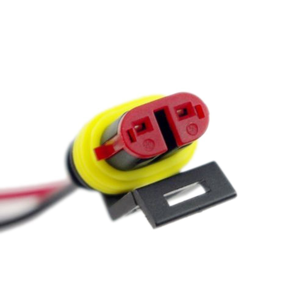 Huicocy 5 Sets 2 Pin Way Car Waterproof Electrical Connector Plug with Wire AWG Marine