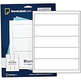 Water Bottle Labels - Not Waterproof - from SheetLabels.com, 2" x 8", Laser or Inkjet Printable, Easy to Peel, 125 Labels - 25 Sheets