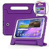 Cooper Dynamo Kids case Compatible with Galaxy Tab E 9.6 | Shock Proof Heavy Duty Kidproof Cover for Kids | Girls, Boys | Kid Friendly Handle & Stand, Screen Protector | Samsung SM-T560 T561 (Purple)