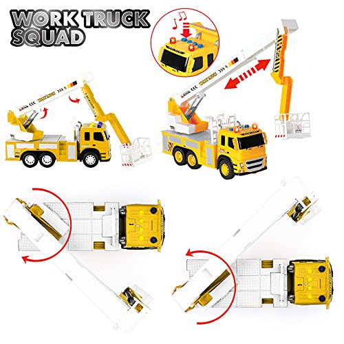 Toy Rescue Truck 112 Scale Big Utility Bucket Truck w/ Lights